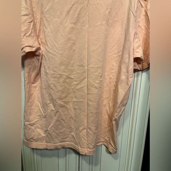 ADIDAS T-shirt  Peach   SZ L Short-Sleeve Trefoil Logo Graphic T-Shirt Unisex - Picture 9 of 9